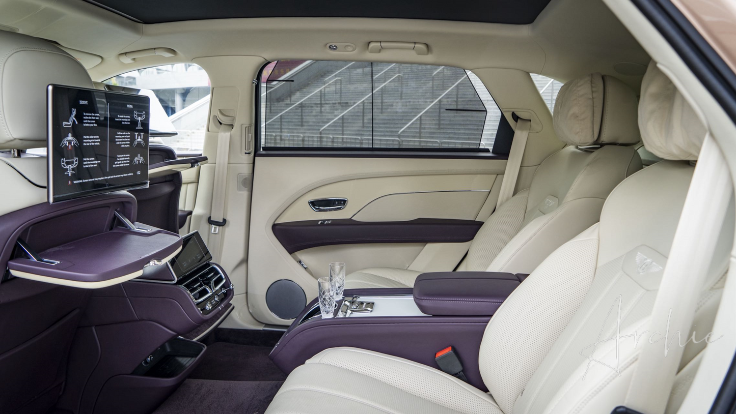 Bentley Bentayga Gold - Private Chauffeur Service.