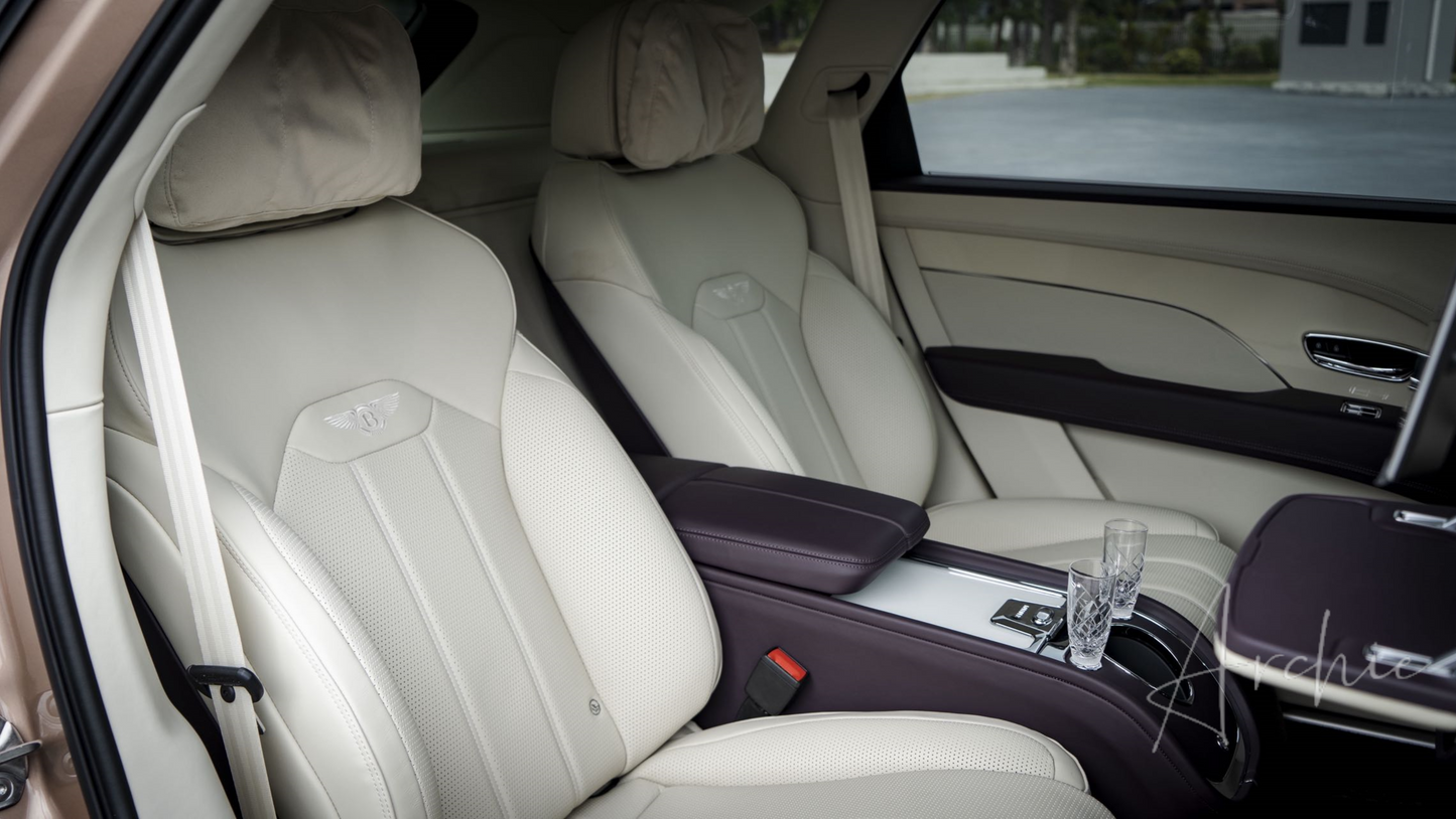 Bentley Bentayga Gold - Private Chauffeur Service.