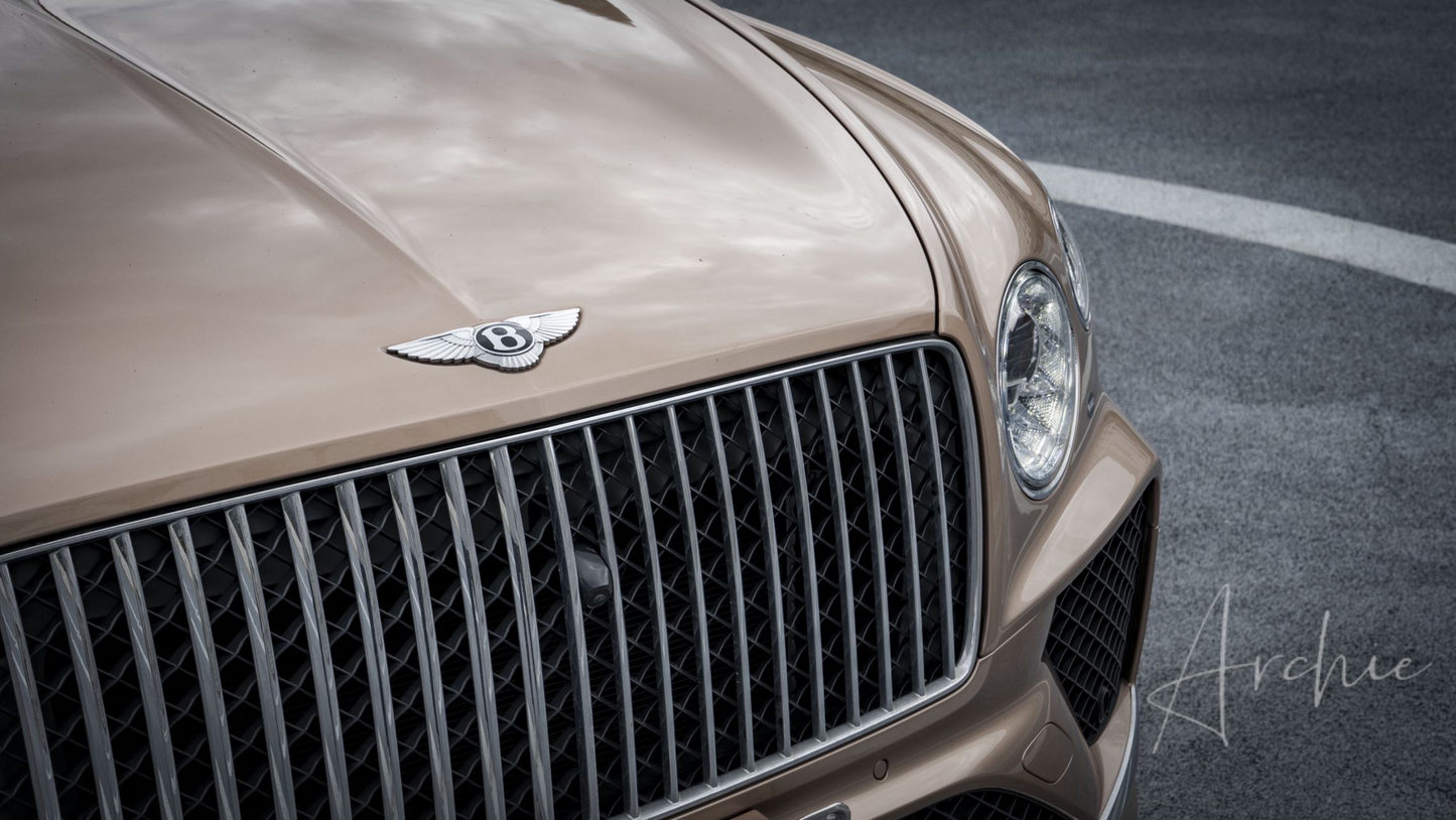 Bentley Bentayga Gold - Private Chauffeur Service.